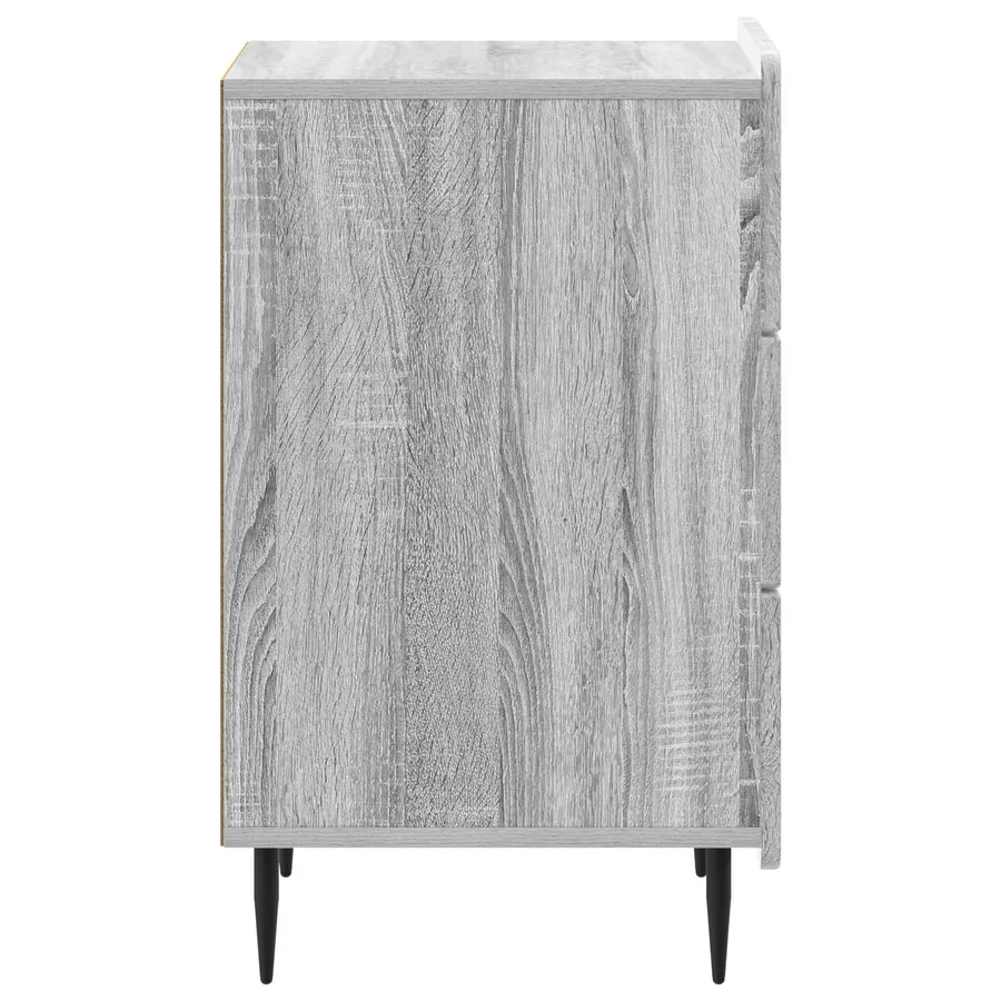 Cabinet de chevet Sonoma gris 43 x 41 x 68 cm Bois d'ingénierie - 6