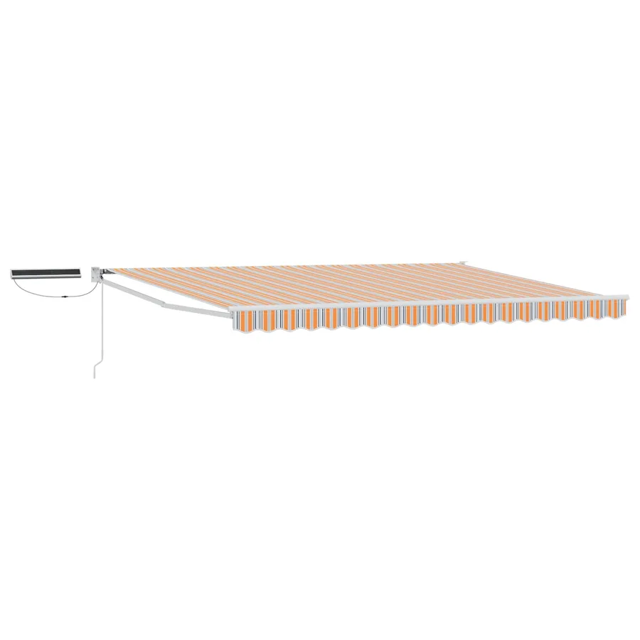 Auvent rétractable électrique Gris, Orange, Blanc 4,5 × 3 m - 2