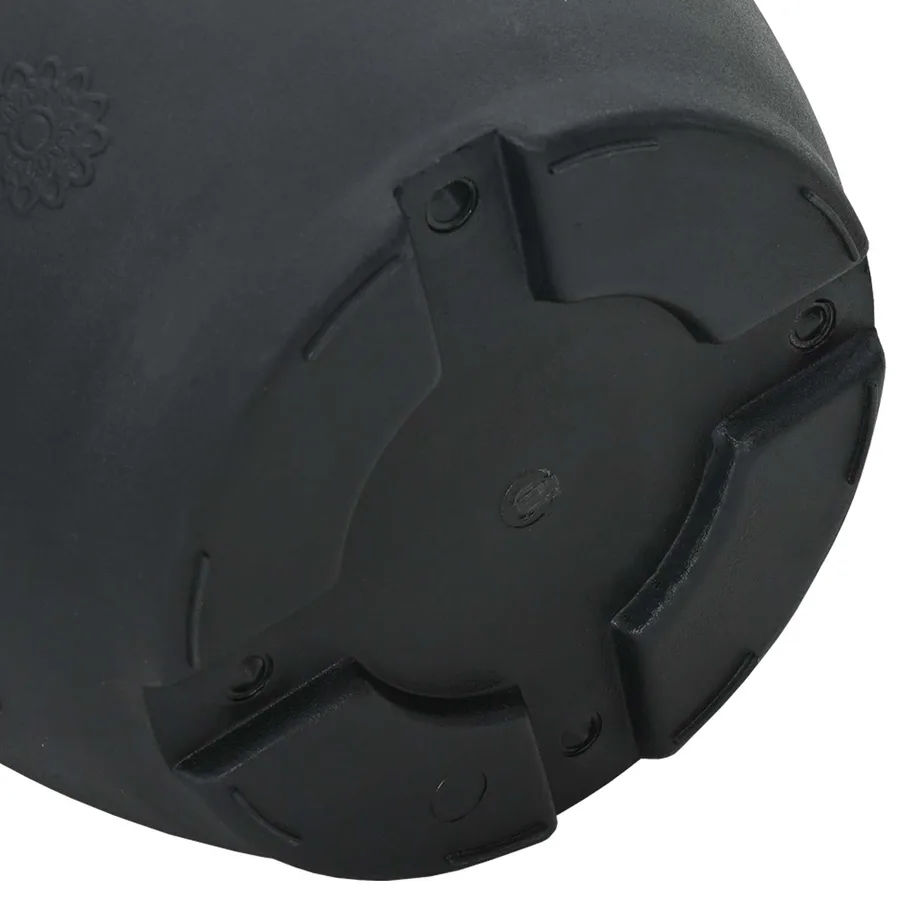 Pots de plantes 24 pcs Noir Ø 22 x 18 cm Plastique - 9