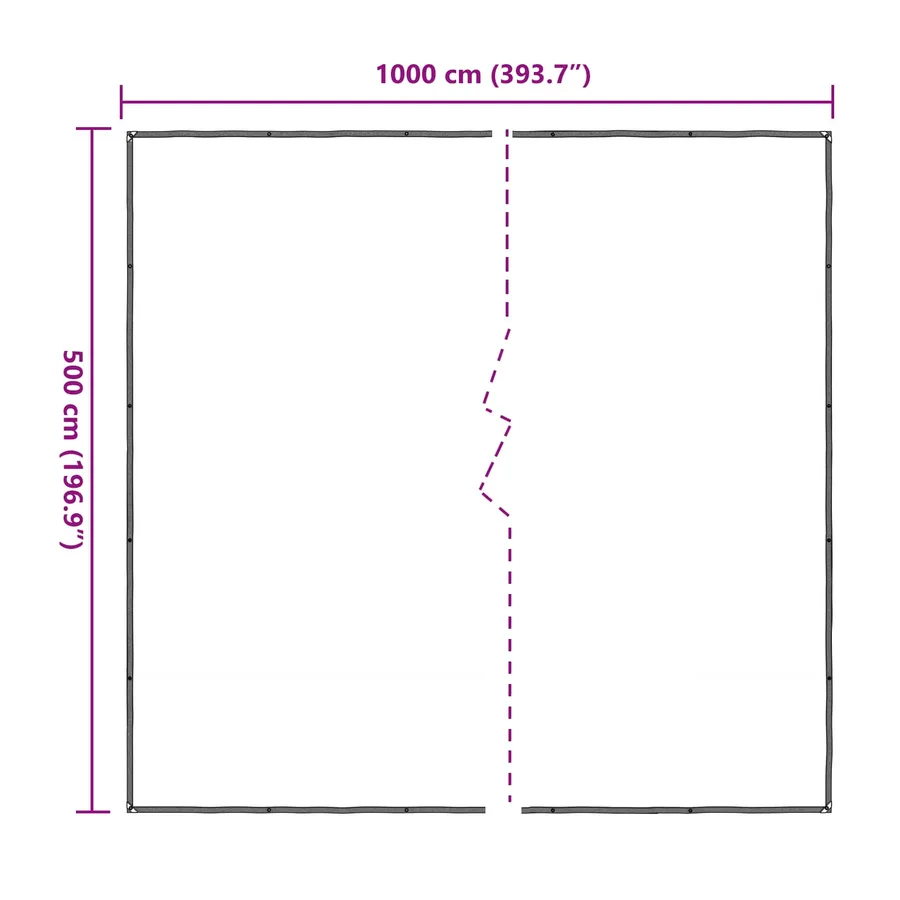 Couverture pour plantes Transparent 5 x 10 m PE - 8