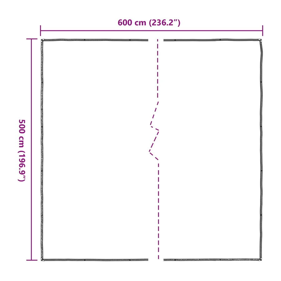 Couverture pour plantes Transparent 5 x 6 m PE - 10
