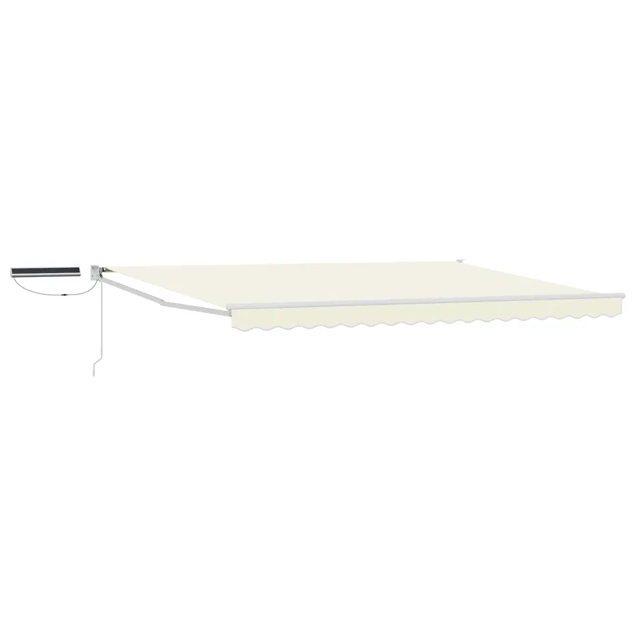 Auvent rétractable électrique Crème et Blanc 5 x 3 m - 2