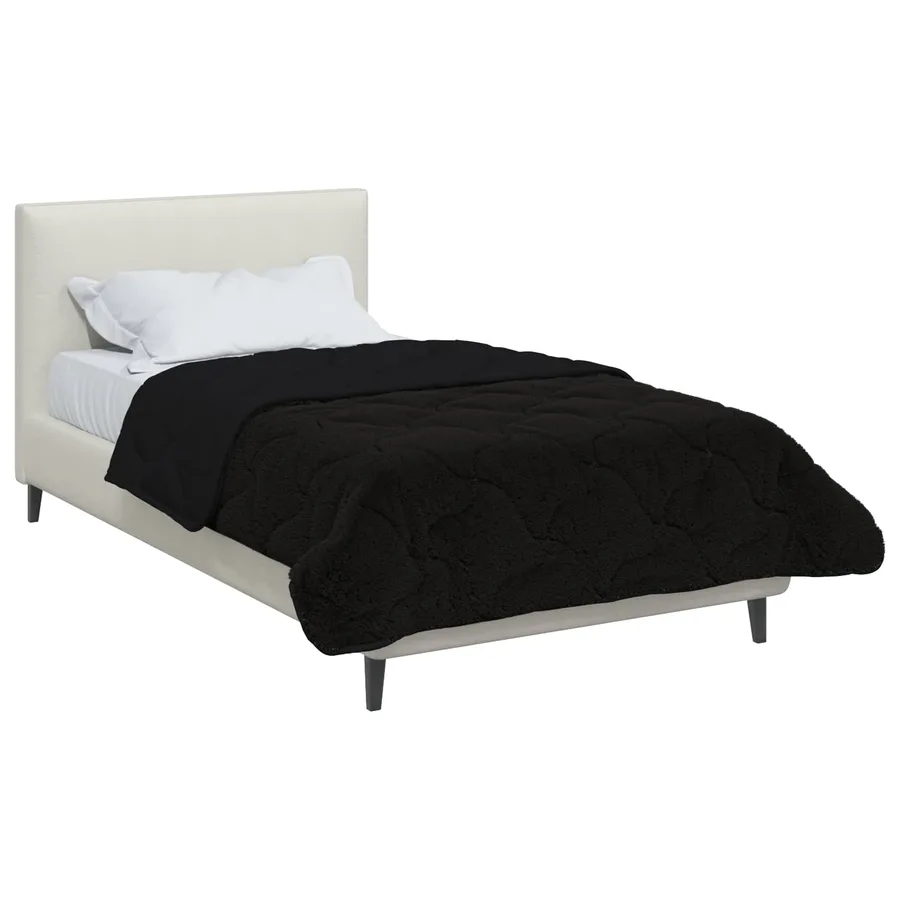Duvet d'été simple Matelassé Noir 155 x 200 cm - 3