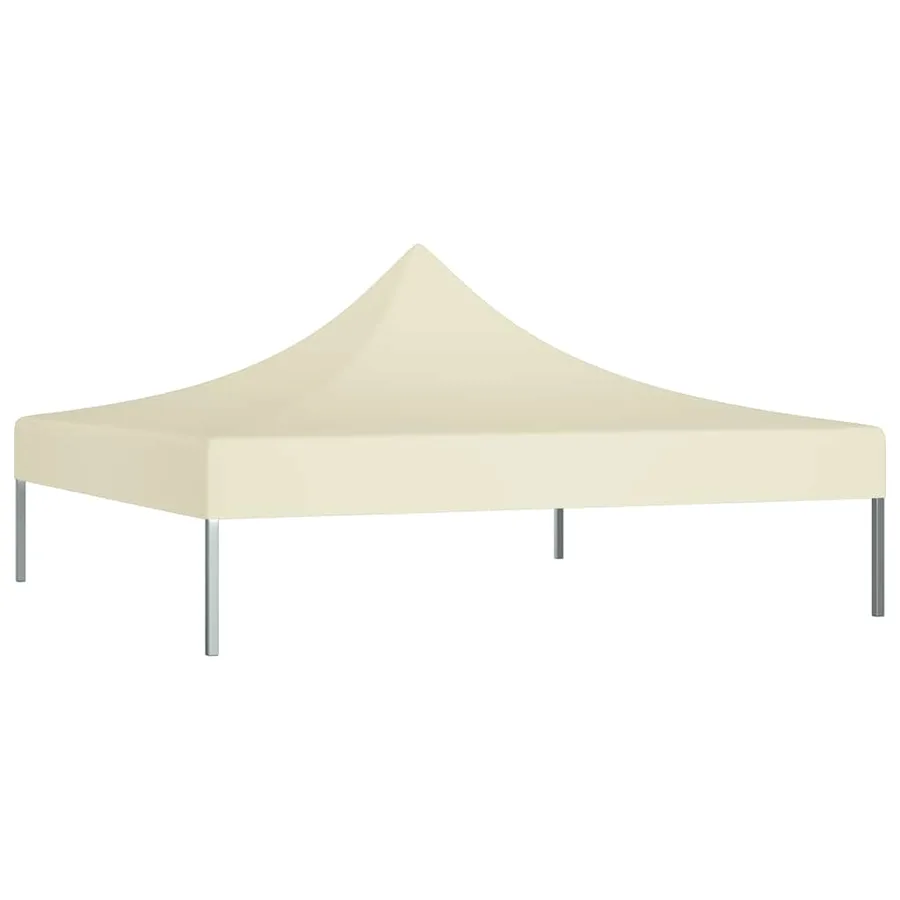 Toit de tente de réception 2x2 m Crème 270 g/m² - 2