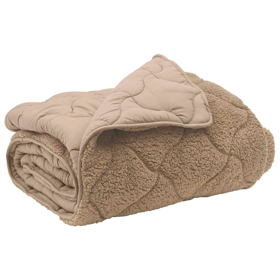 Duvet d'été simple Matelassé Taupe 200 x 220 cm - 2