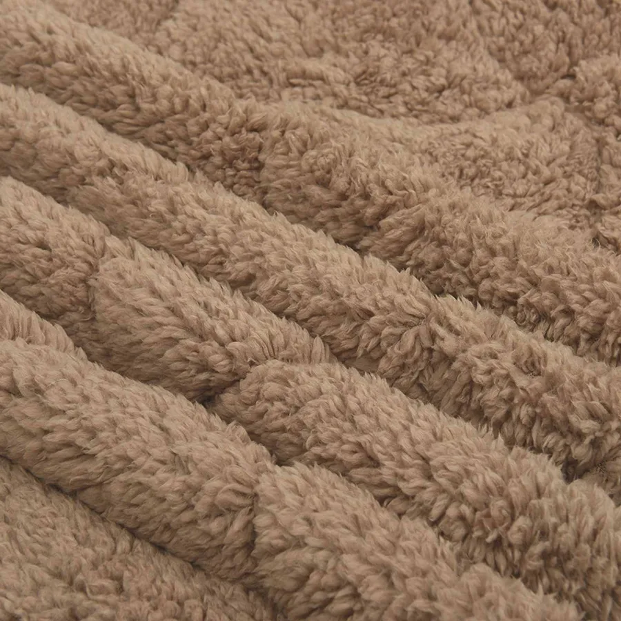 Duvet d'été simple Matelassé Taupe 200 x 220 cm - 6