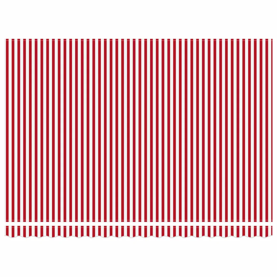 Auvent rétractable Rouge et Blanc 4 x 2 m - 6