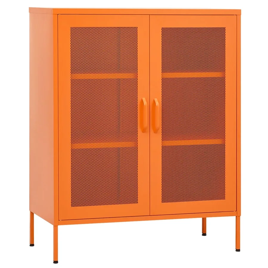 Armoire de rangement Orange 80x35x101,5 cm Acier - 2