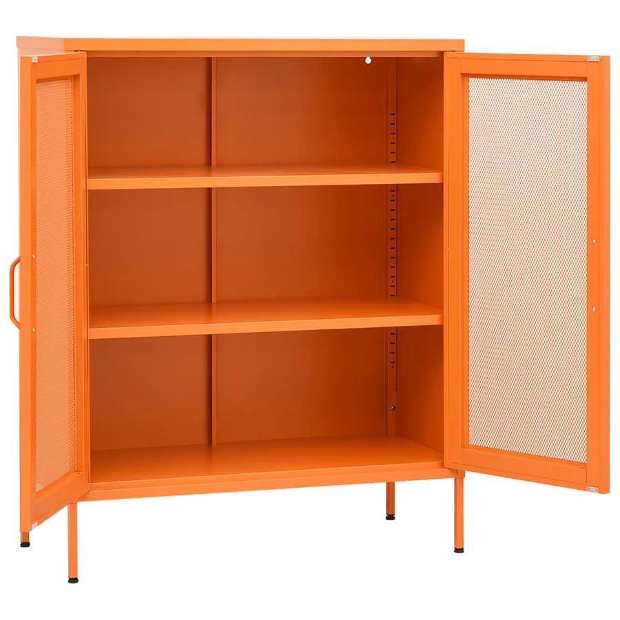 Armoire de rangement Orange 80x35x101,5 cm Acier - 4