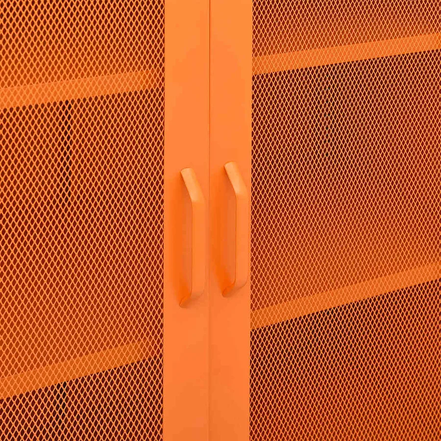 Armoire de rangement Orange 80x35x101,5 cm Acier - 8