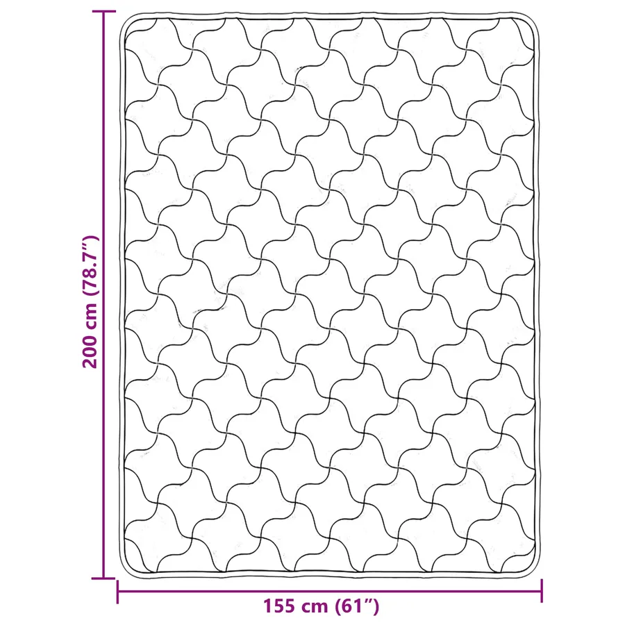 Duvet d'été simple Matelassé Rose 155 x 200 cm - 10