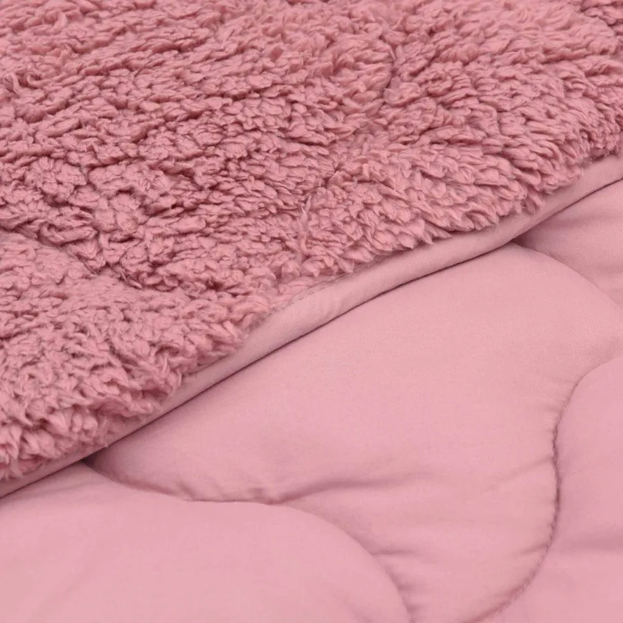 Duvet d'été simple Matelassé Rose 155 x 200 cm - 5