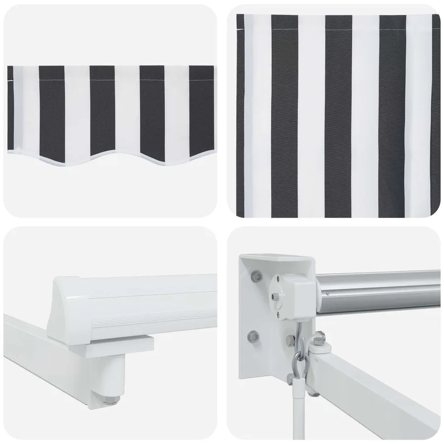 Store rétractable manuel avec LEDs 3 x 2,5 m - 9