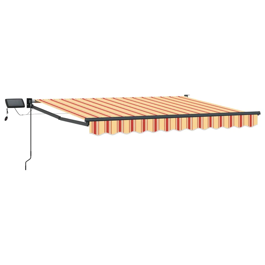Store rétractable manuel avec LEDs Multicolore 3 x 2,5 m - 2
