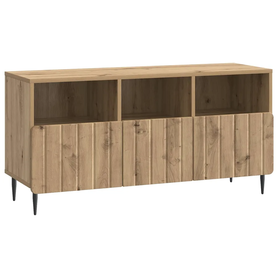 Meuble TV 102 x 34,5 x 50 cm Chêne artisanal Bois d'ingénierie - 2