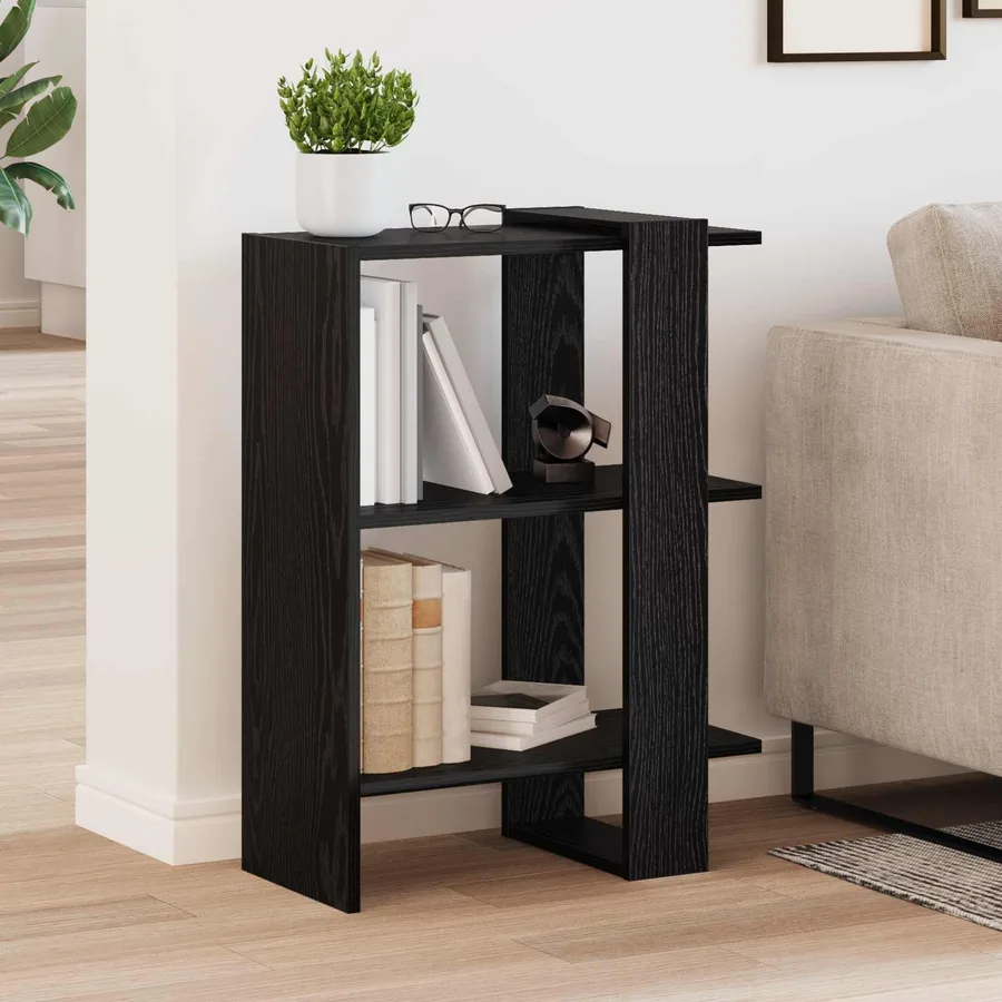 Étagère Chêne noir 52 x 25 x 71,5 cm Bois d'ingénierie - 4