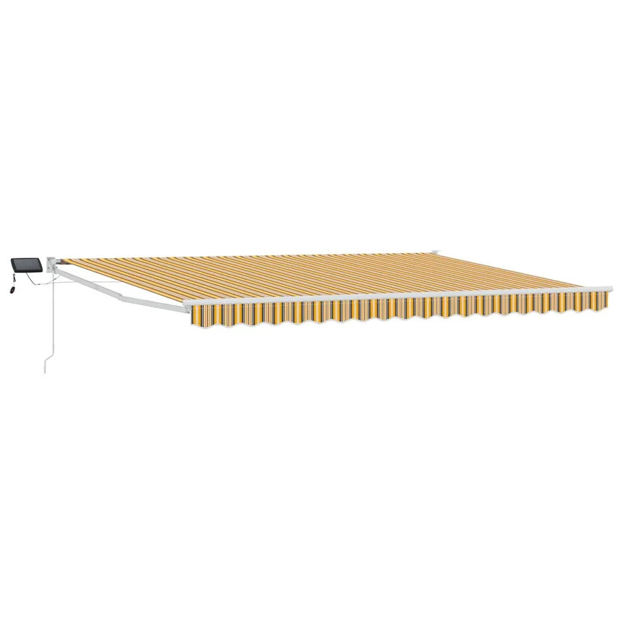 Store rétractable manuel avec LEDs 4,5 × 3 m - 2