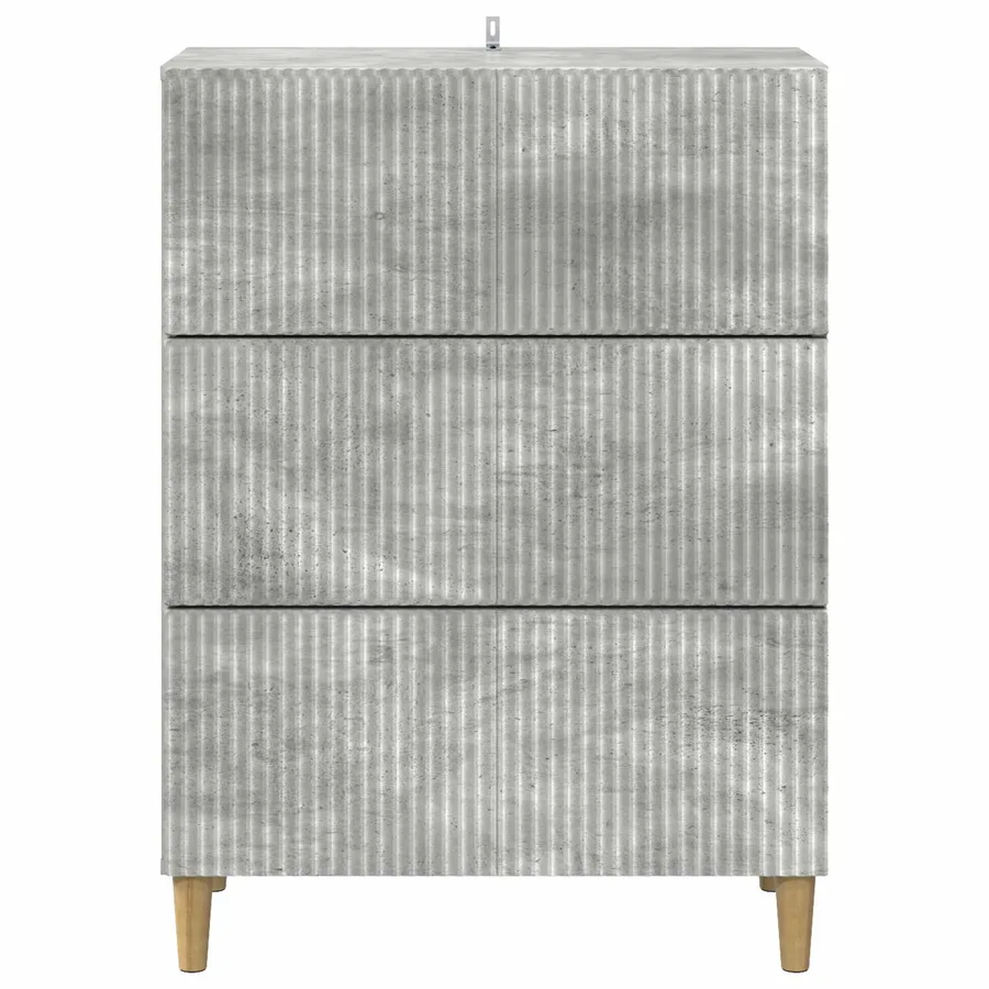 Armoire à tiroirs Gris béton 66 x 34,5 x 90 cm - 6