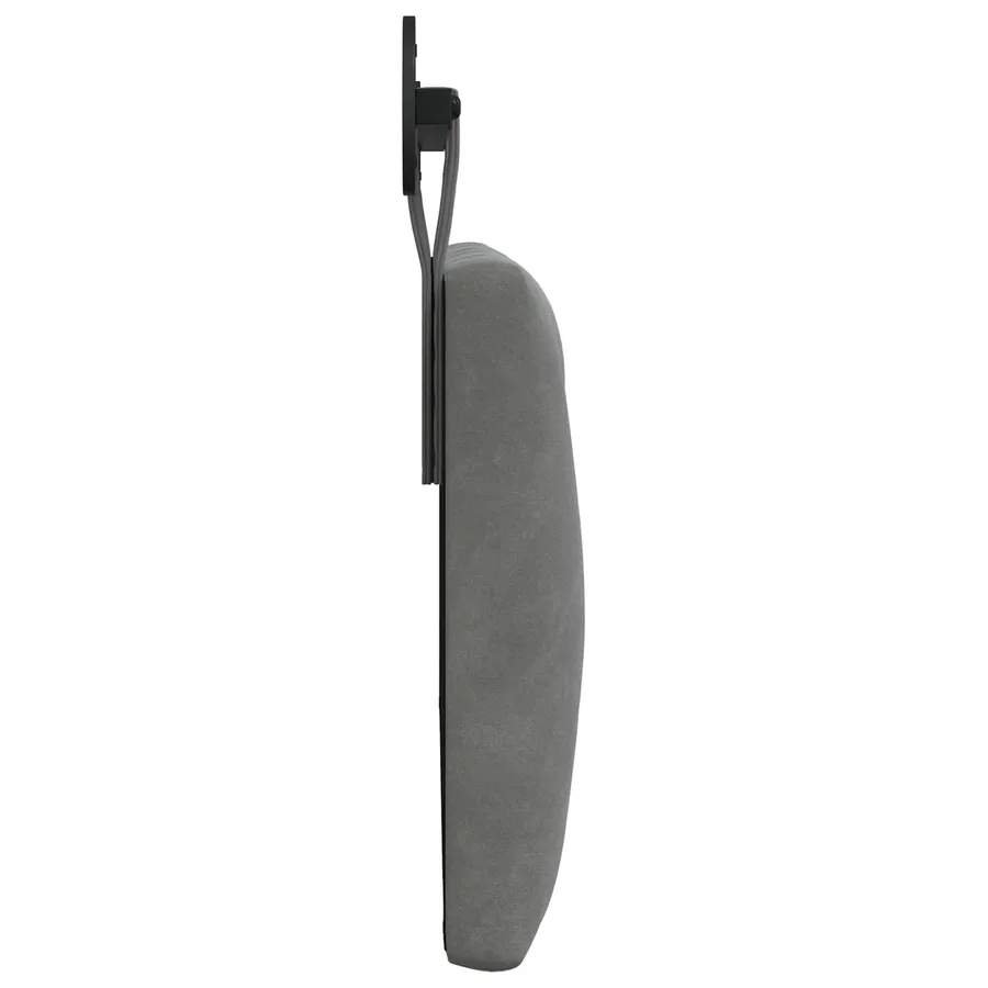Tête de lit suspendue Avec lumière LED Gris foncé Velours - 6