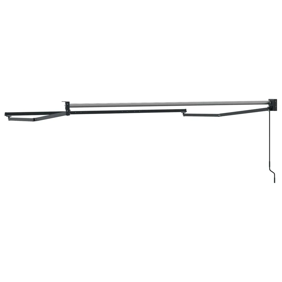 Cadre de store rétractable manuel Anthracite 3 x 2 m Aluminium - 5