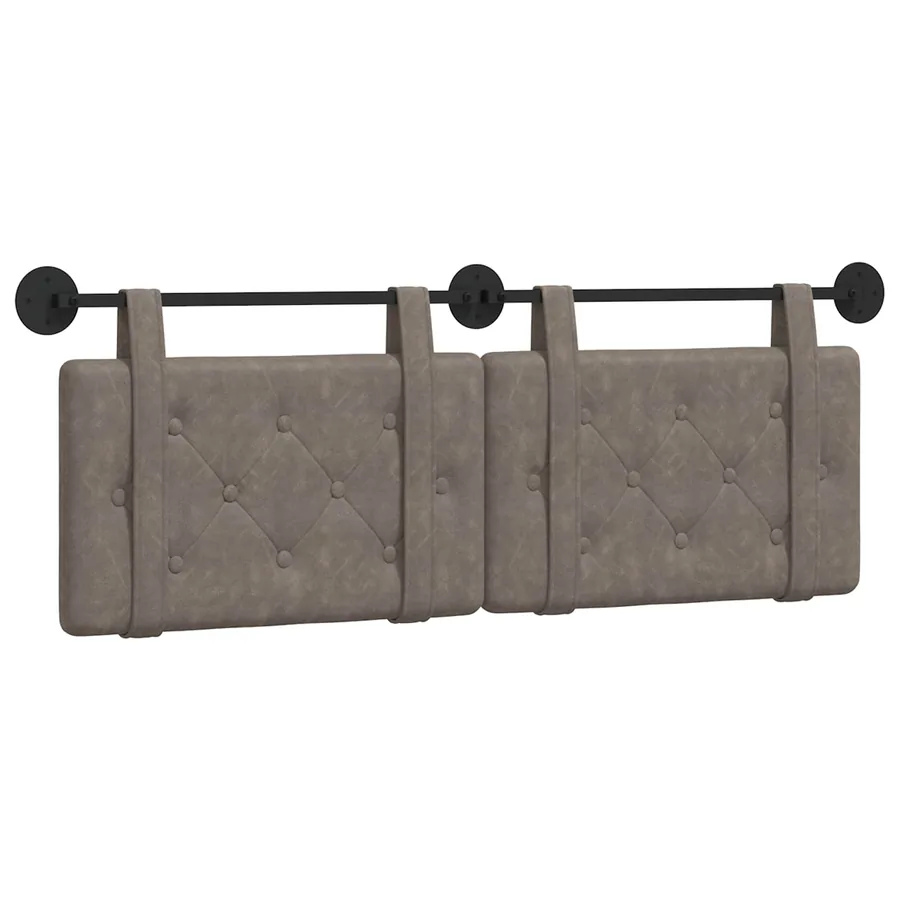 Tête de lit suspendue Gris PU antique - 2