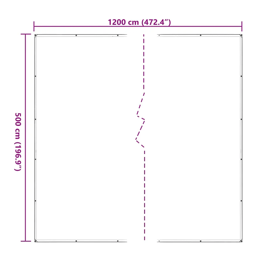 Couverture pour plantes Transparent 5 x 12 m PE - 10