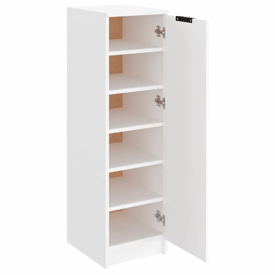 Armoire à chaussures Blanc 30x35x100 cm Bois d'ingénierie - 6