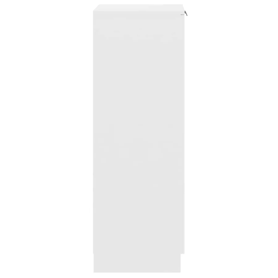 Armoire à chaussures Blanc 30x35x100 cm Bois d'ingénierie - 7