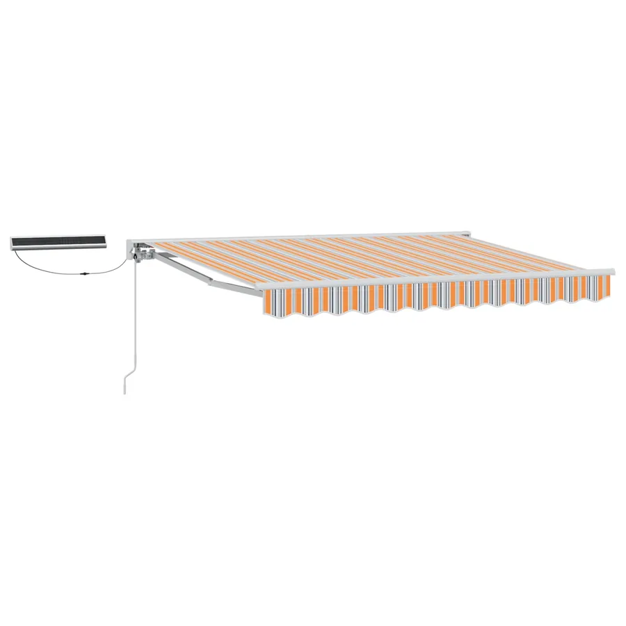 Auvent rétractable électrique Bleu, Orange, Blanc 3 x 2,5 m - 2