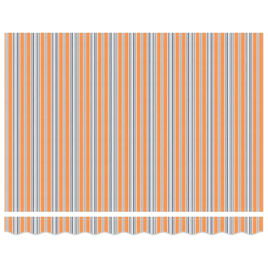 Auvent rétractable électrique Bleu, Orange, Blanc 3 x 2,5 m - 6