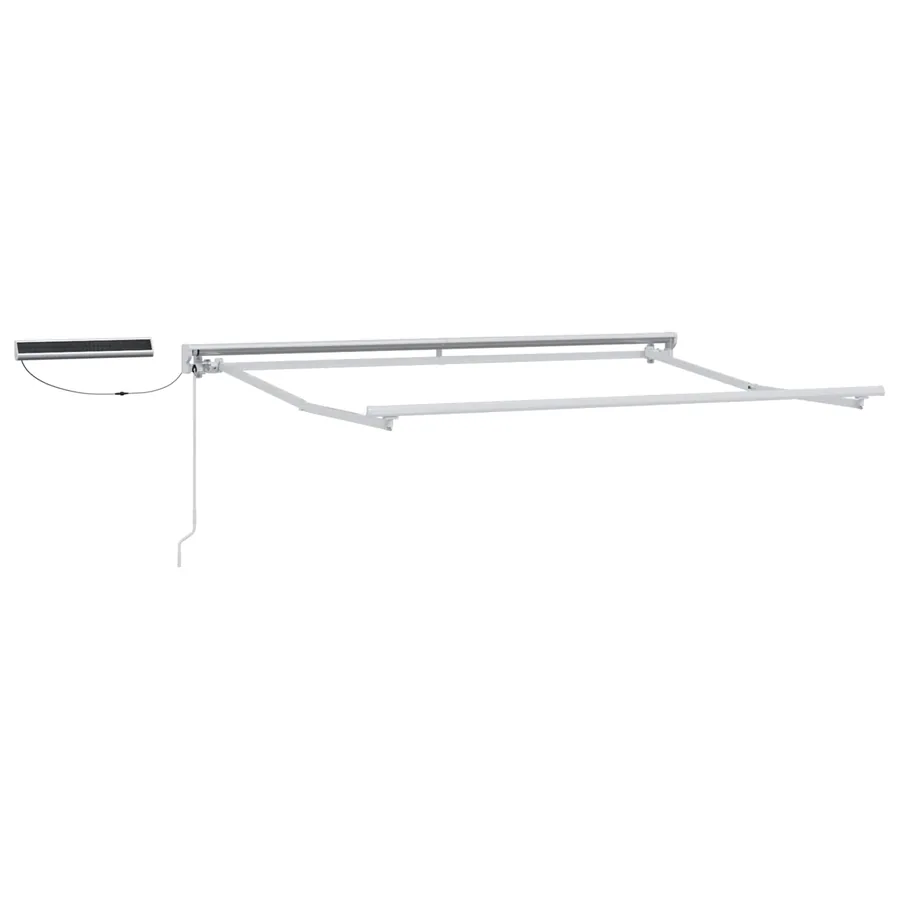 Auvent rétractable électrique Blanc et anthracite 3 x 2,5 m - 3