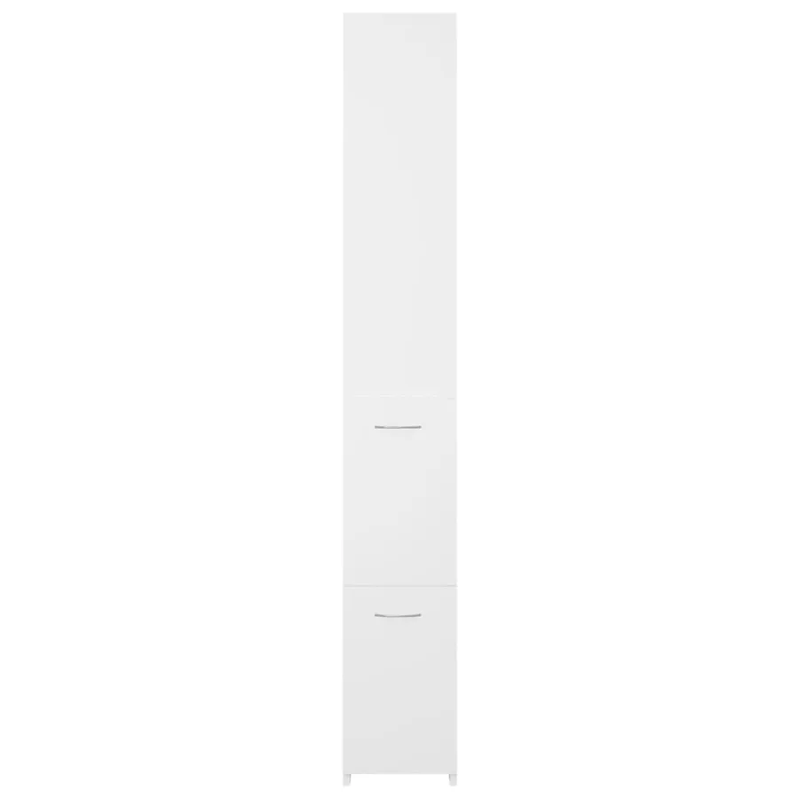Armoire de salle de bain blanc 25x26,5x170 cm bois d'ingénierie - 4