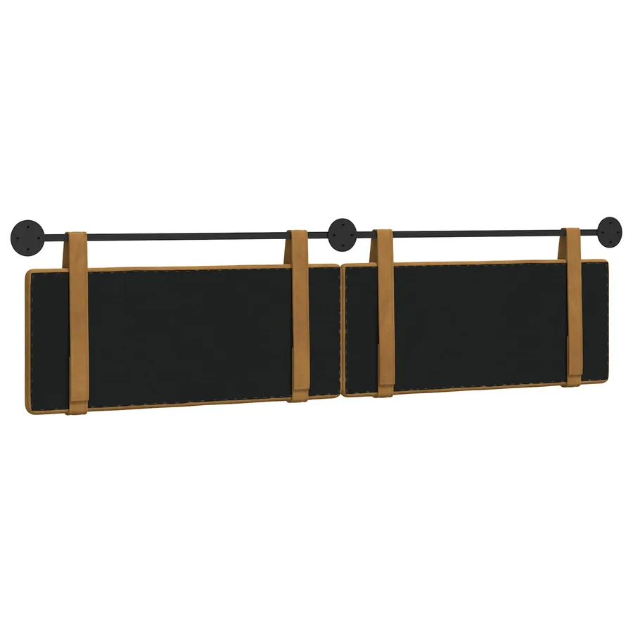 Tête de lit suspendue Marron Velours - 7