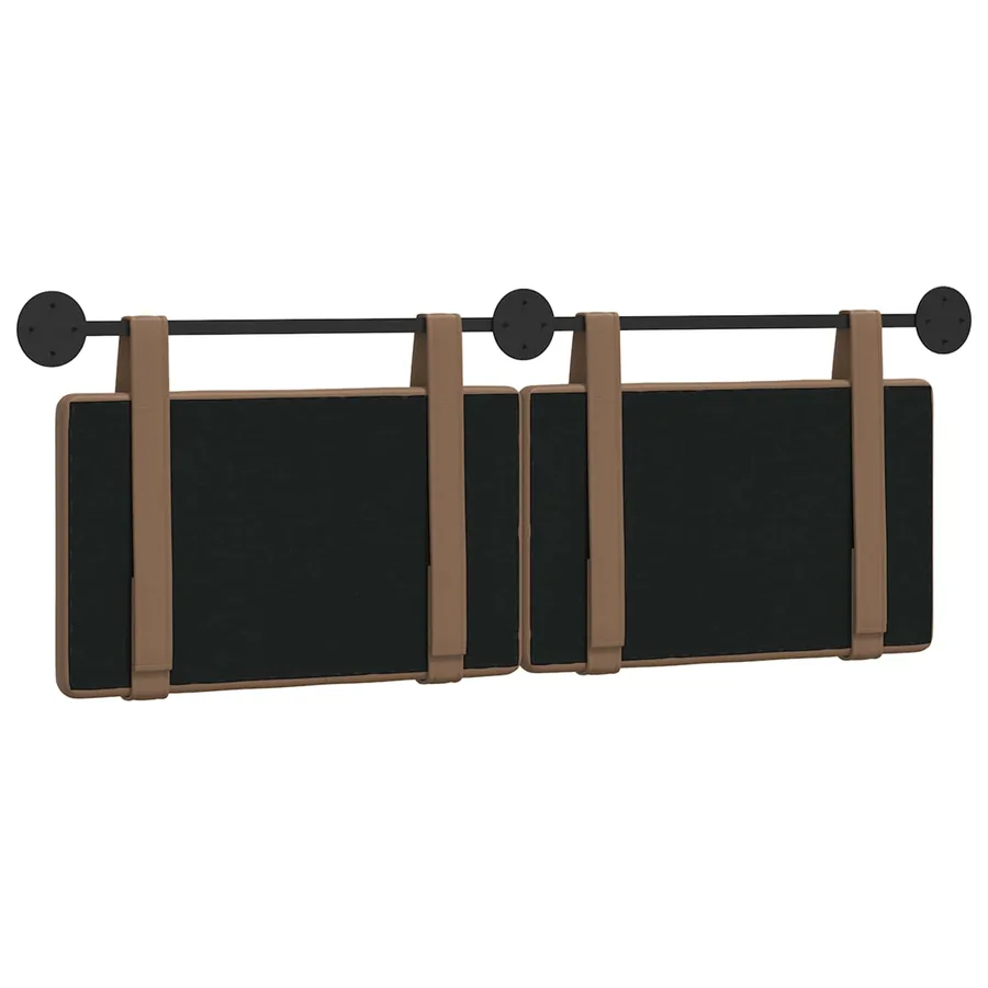 Tête de lit suspendue Cappuccino Simili cuir - 7