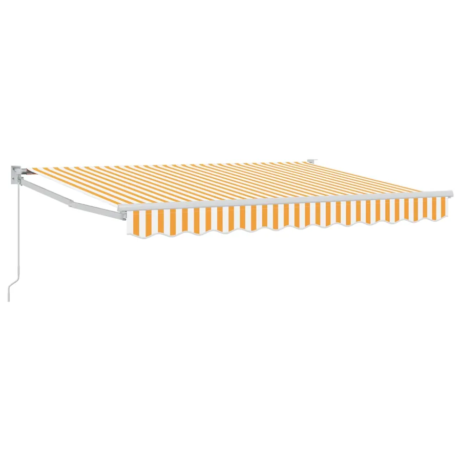 Auvent rétractable Jaune et blanc 2,5 x 2 m - 2