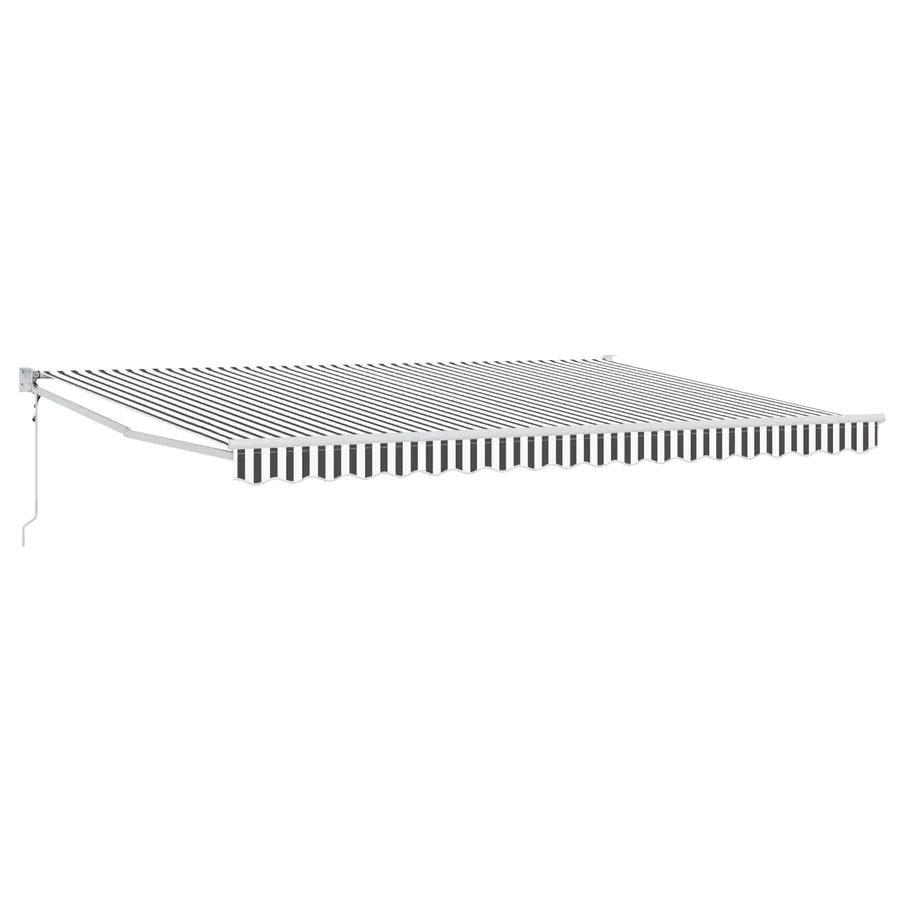 Auvent rétractable Anthracite et blanc 4 x 2 m - 2
