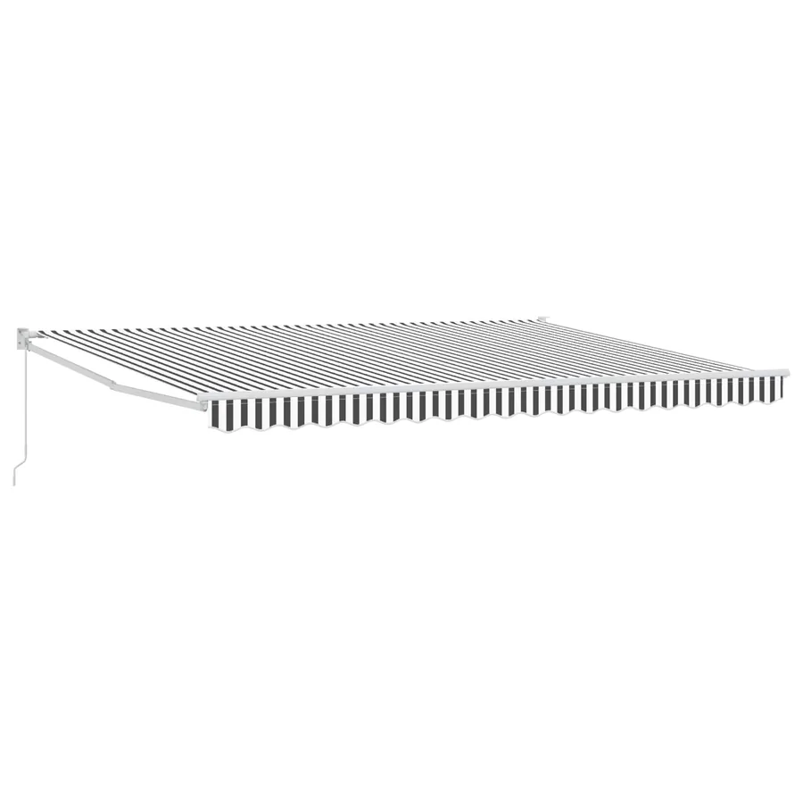 Auvent rétractable Anthracite et blanc 4 x 2 m - 2