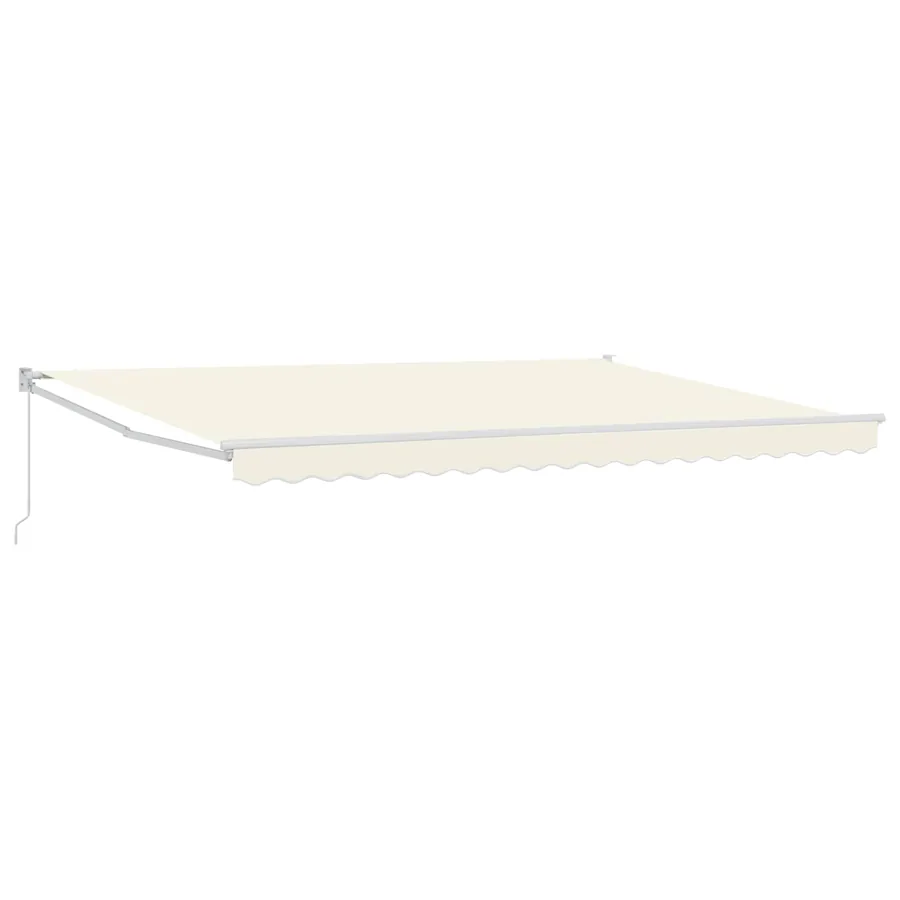 Auvent rétractable Crème 4 x 2 m 100% Polyester et Aluminium - 2