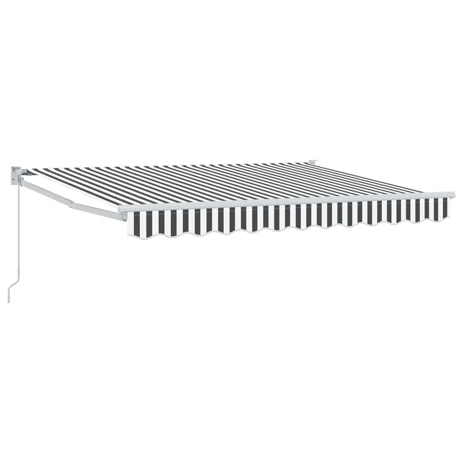 Auvent rétractable Anthracite et blanc 3,5 x 2 m - 2