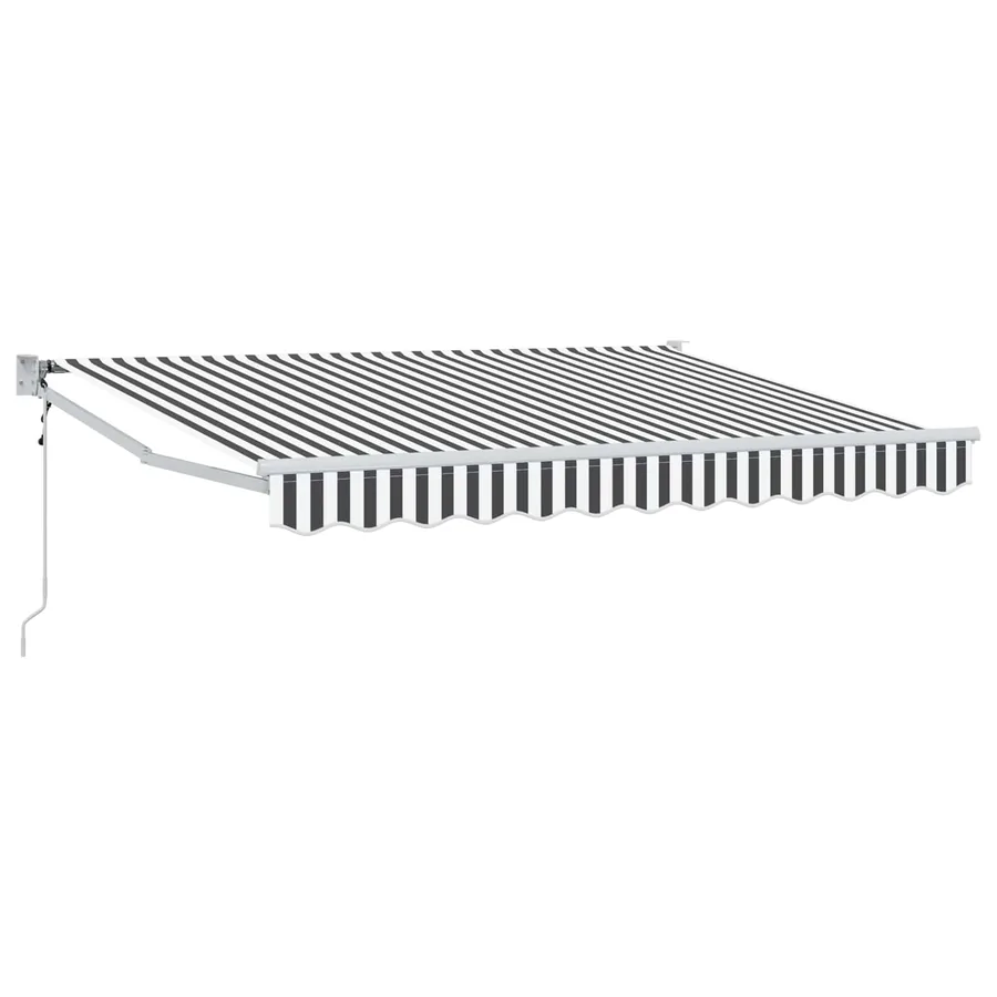 Auvent rétractable Anthracite et blanc 3,5 x 2 m - 2