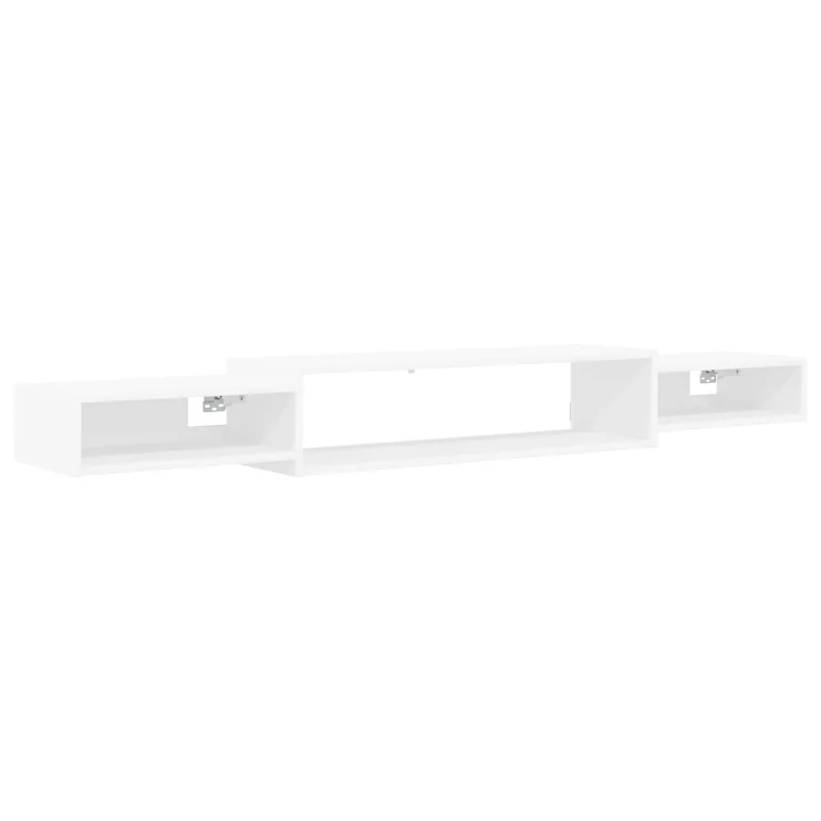Meuble TV mural Montage mural Blanc 180 x 28 x 21 cm - 2