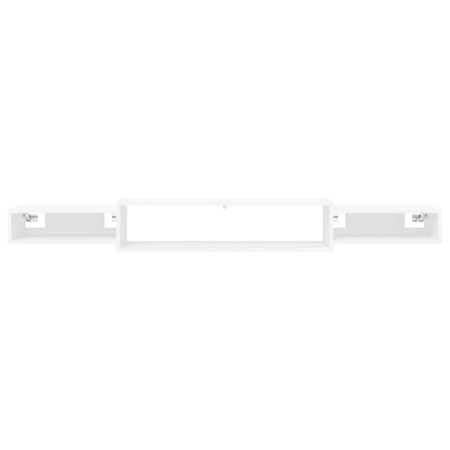 Meuble TV mural Montage mural Blanc 180 x 28 x 21 cm - 5