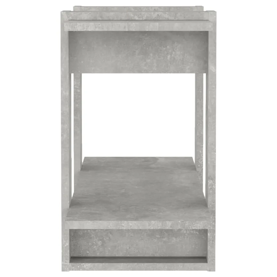 Bibliothèque/Séparateur de pièce Gris béton 80x30x51 cm - 6