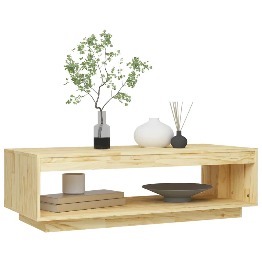 Table basse 110x50x33,5 cm bois de pin massif - 4