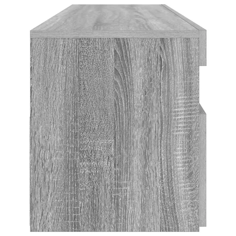 Meuble TV avec lumières LED Sonoma gris 90x35x40 cm - 9