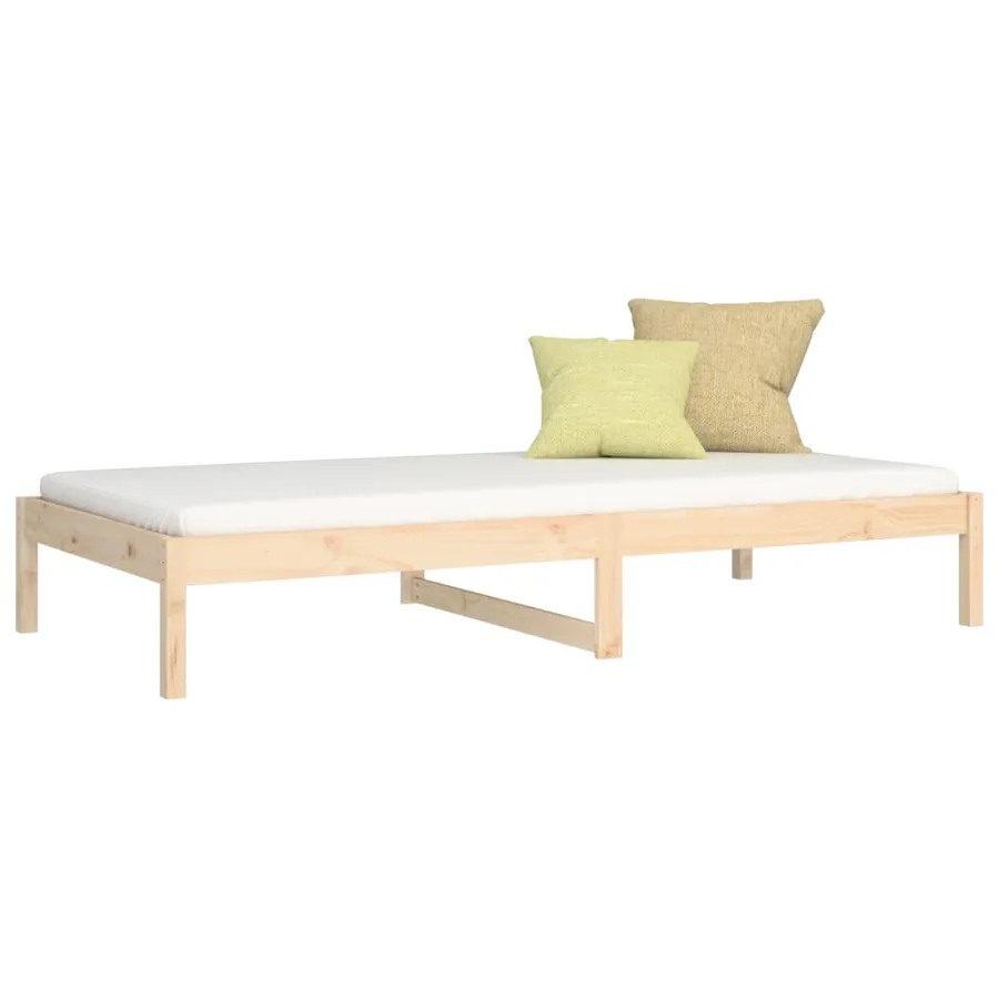Lit de jour sans matelas 90x190 cm bois de pin massif - 3