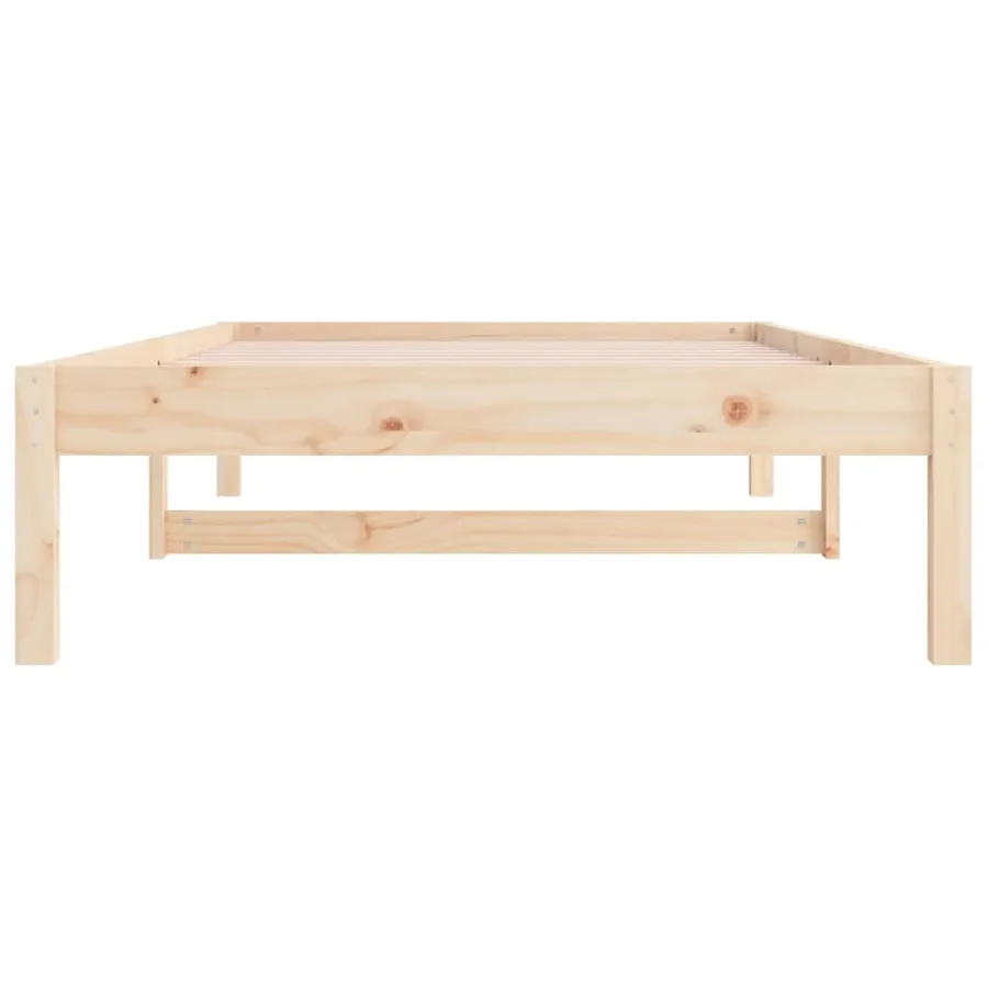 Lit de jour sans matelas 90x190 cm bois de pin massif - 8