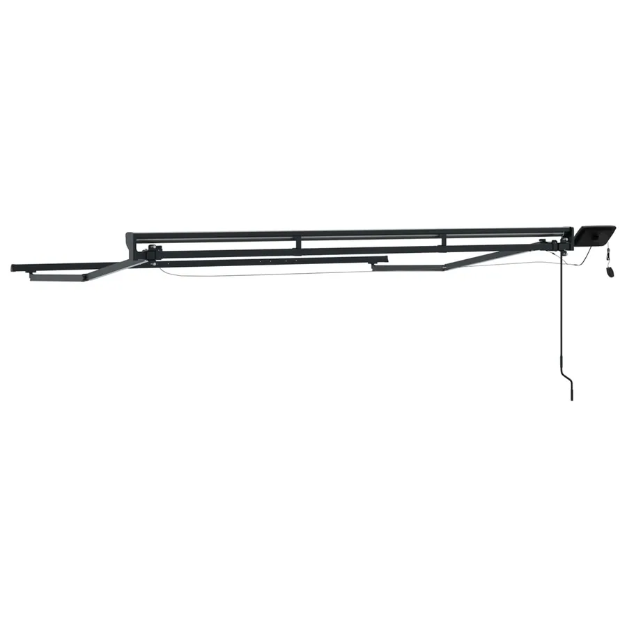 Cadre de store manuel avec LEDs Anthracite 3,5 x 2 m Aluminium - 7