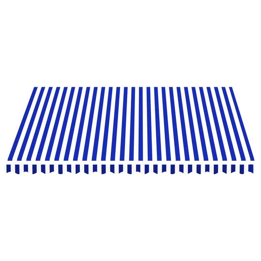 Tissu de remplacement pour auvent bleu et blanc 4x3,5 m polyester - 3