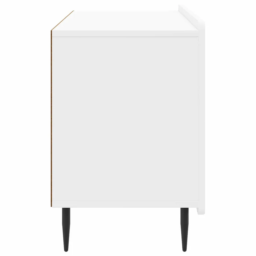 Meuble TV Blanc brillant 99 x 34,5 x 52 cm Bois d'ingénierie - 7